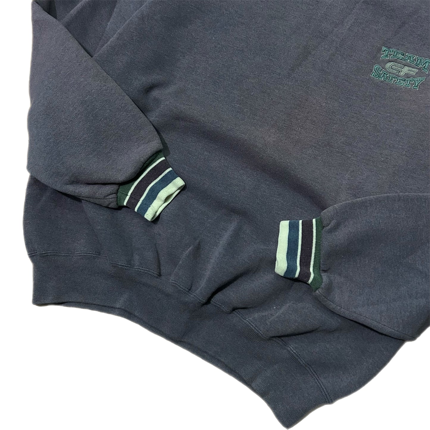(XL) 90s Team Safety Multi-Color Crewneck