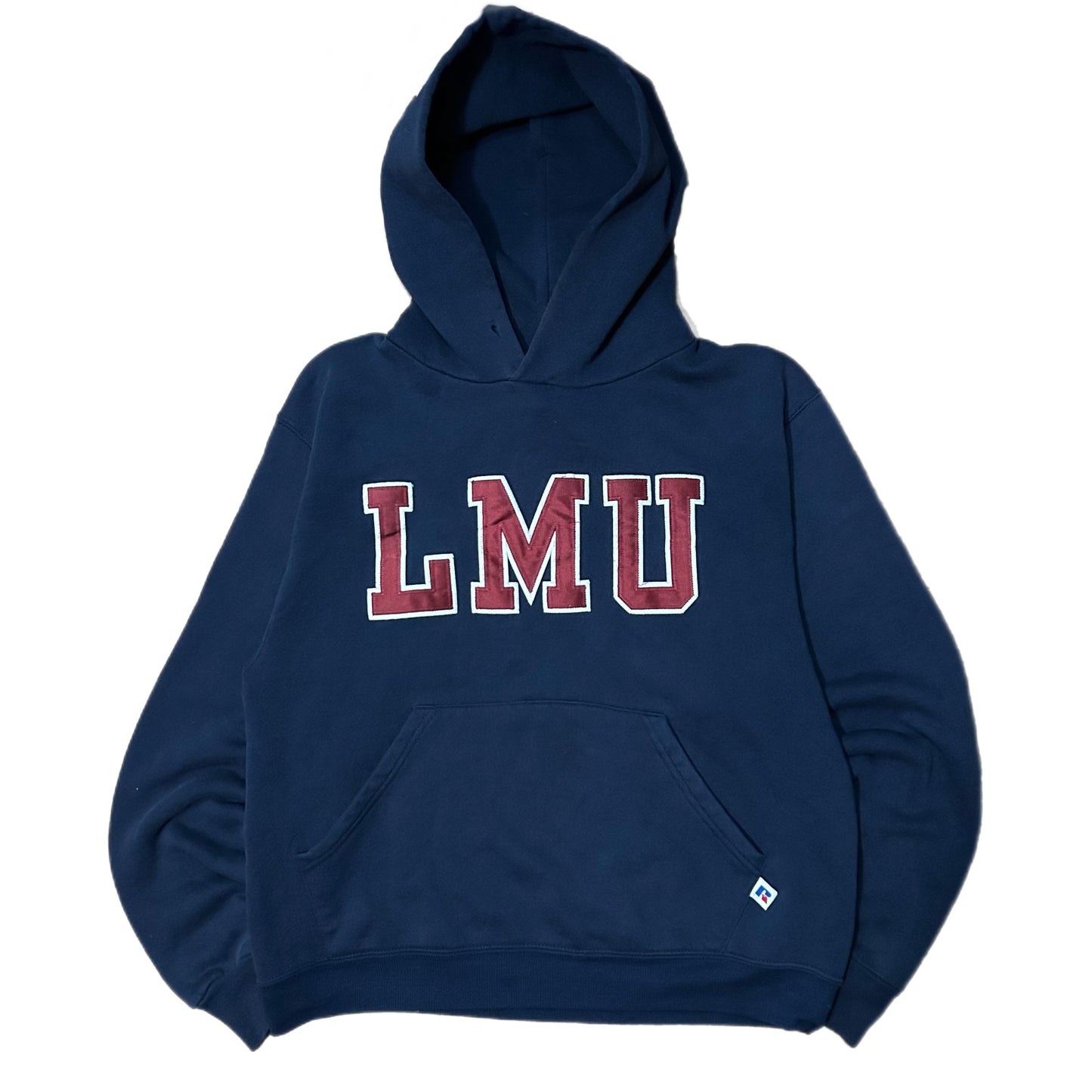 (S) Vintage Russell Athletics LMU Navy Hoodie