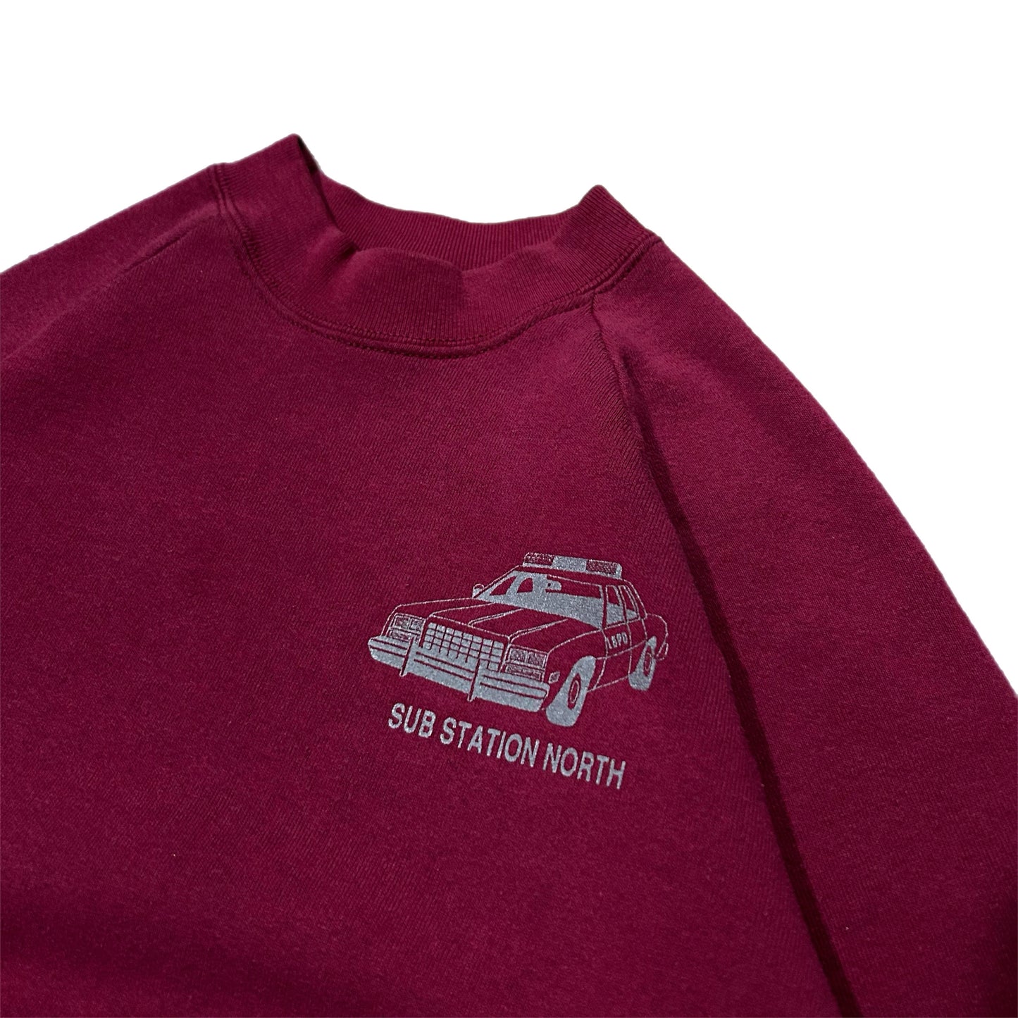 (M) 90s Sub Station Cop Car Crewneck