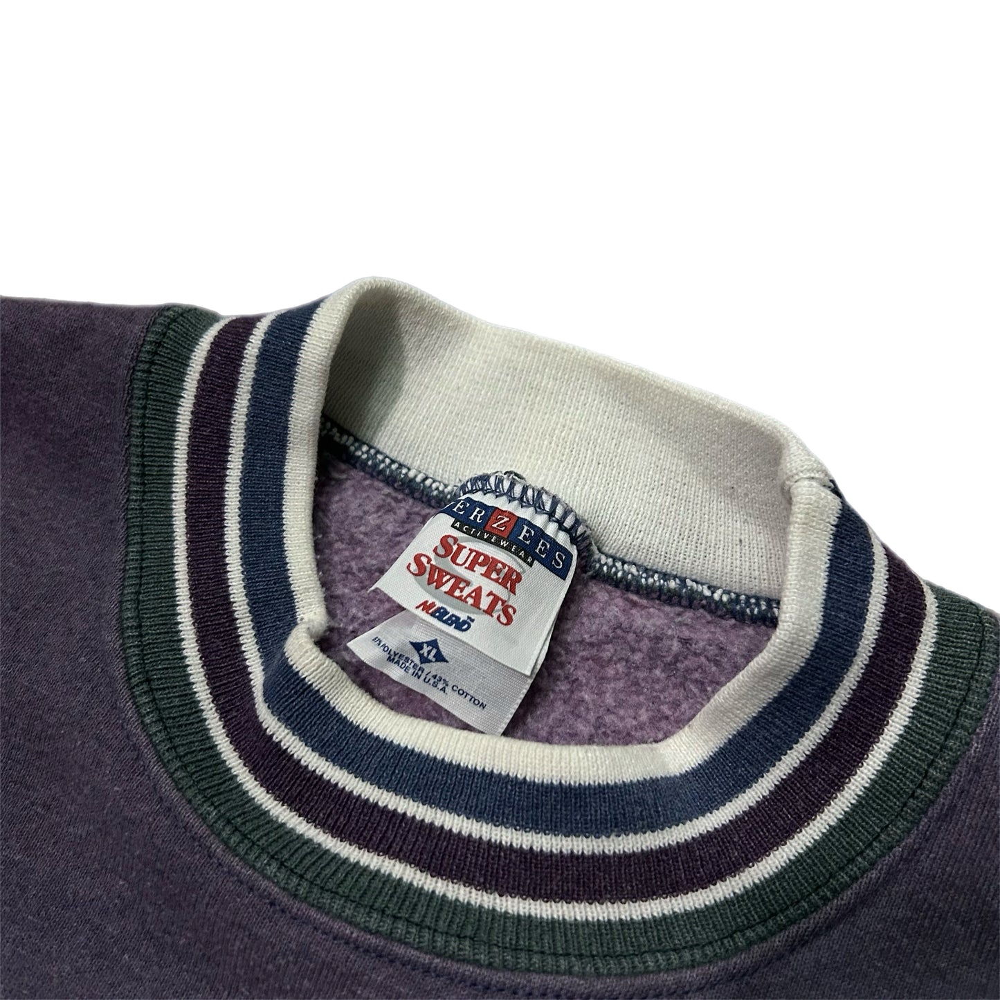 (XL) 90s Team Safety Multi-Color Crewneck