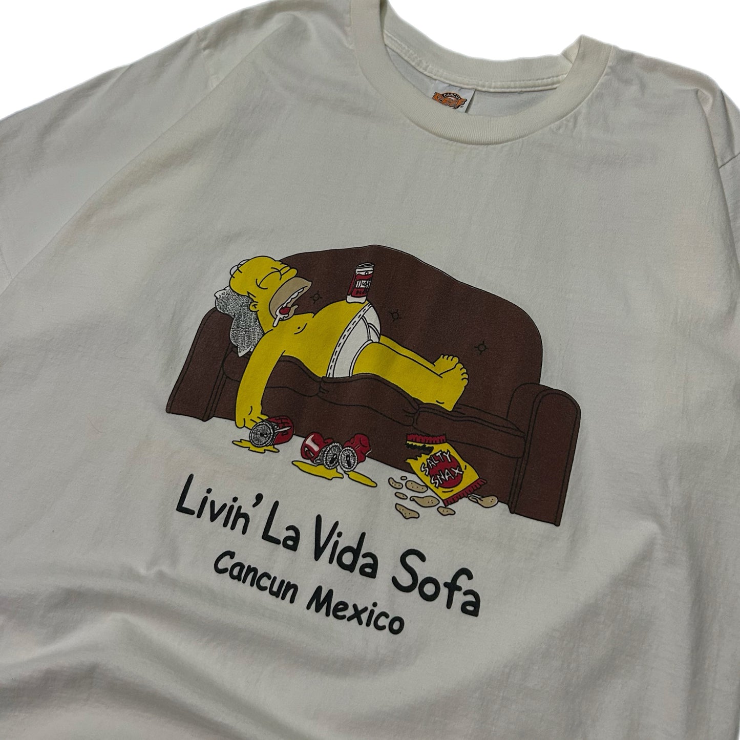 (XXL) Homer Simpson Cancun Sofa Shirt