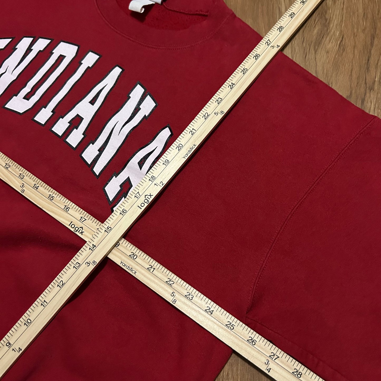 (XL) Vintage 90s Indiana Red Pullover Crewneck