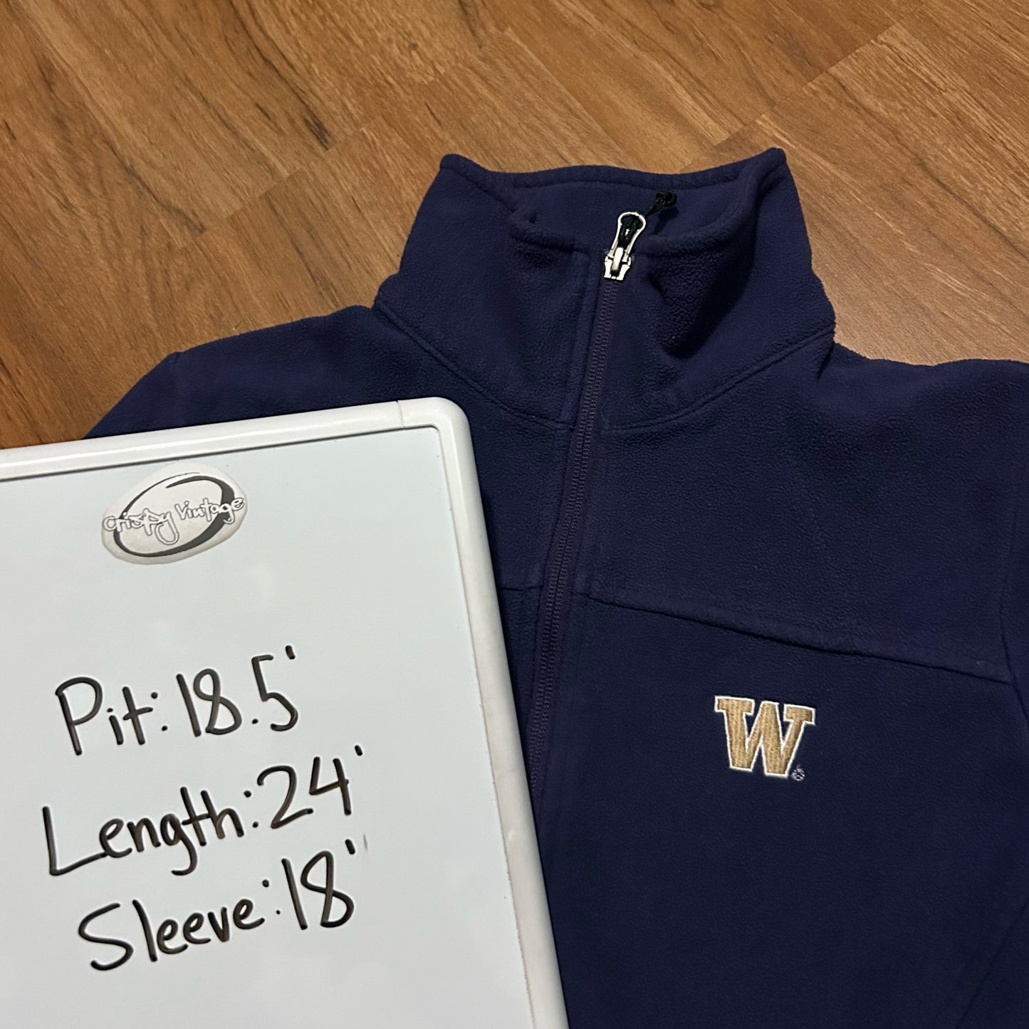(S) Columbia Women's Washington Huskies Purple Full Zip Fleece Jacket