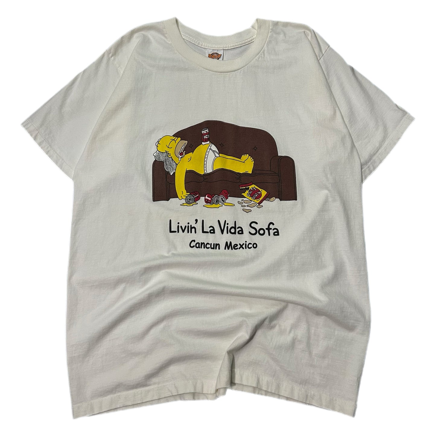(XXL) Homer Simpson Cancun Sofa Shirt