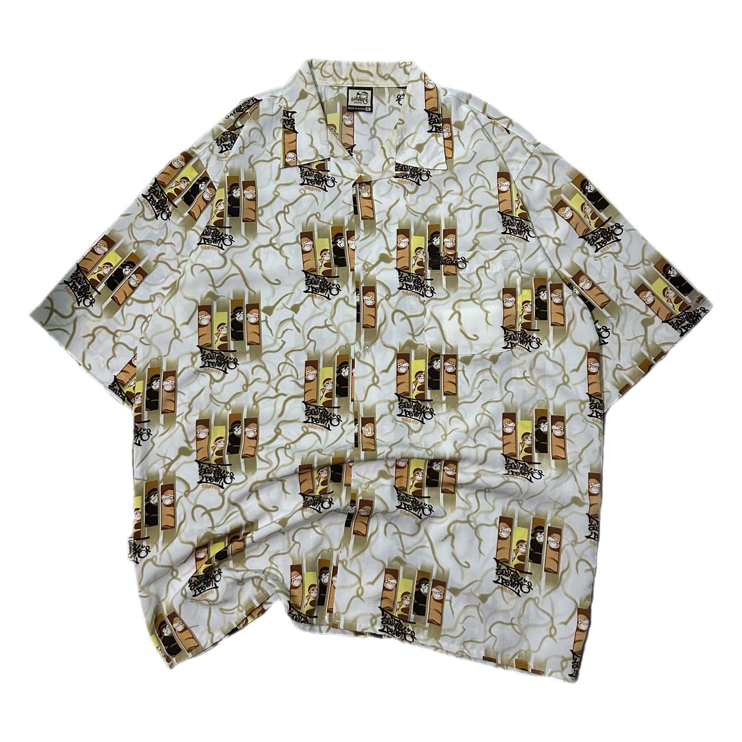 (XL) Y2K Southpole Denim AOP Button-Up