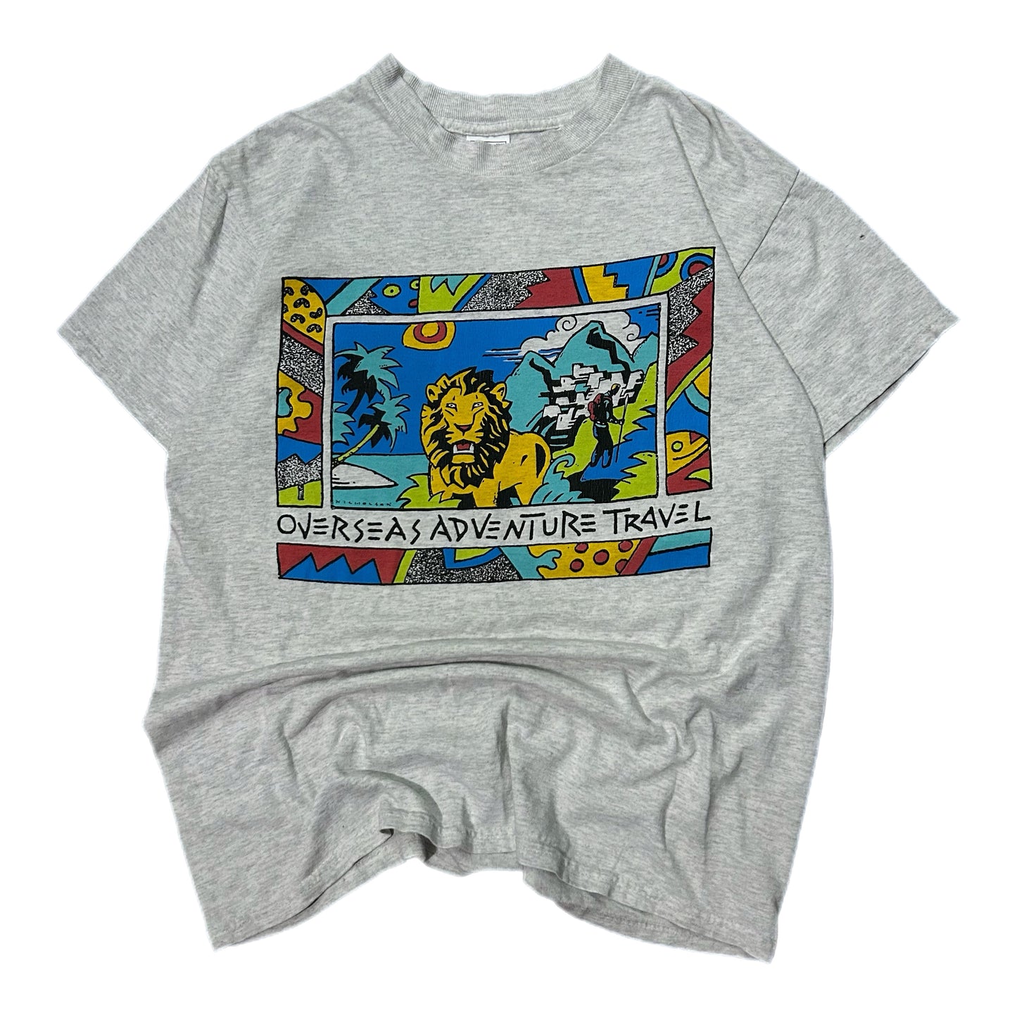 (M) Vintage Overseas Adventure Travel Shirt