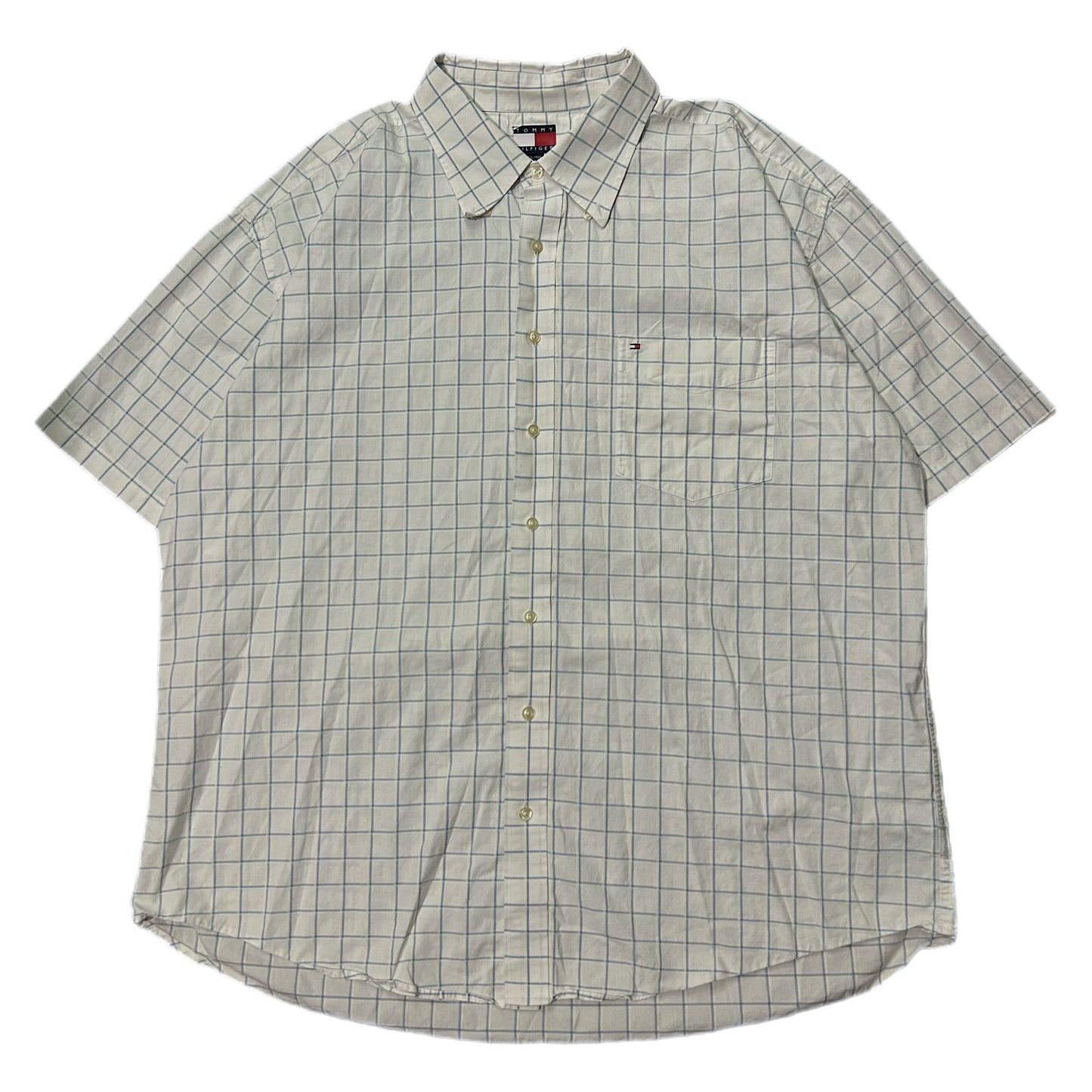 (XXL) Vintage Tommy Hilfiger White Button-Up