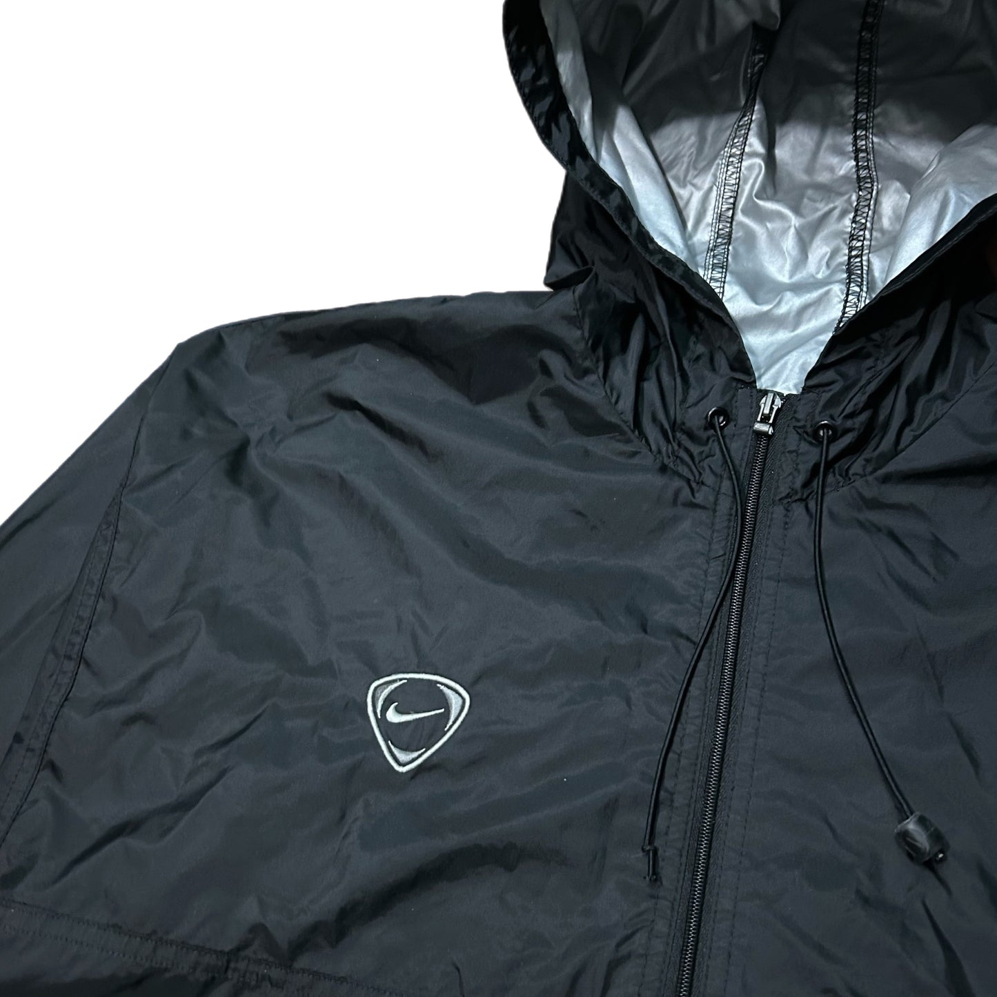 (L) Y2K Nike Black Windbreaker