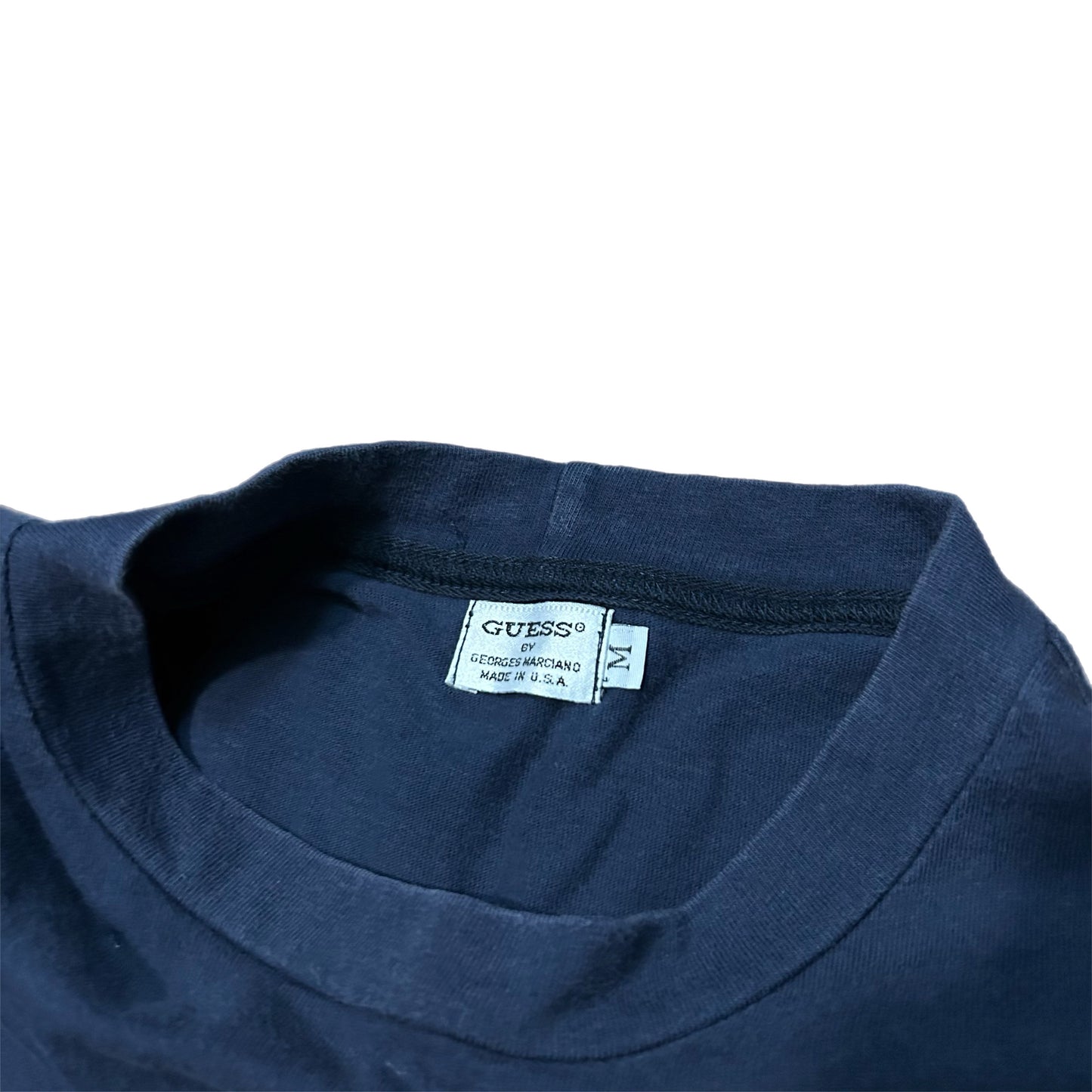 (M) Vintage Guess U.S.A. George Marciano Navy Shirt