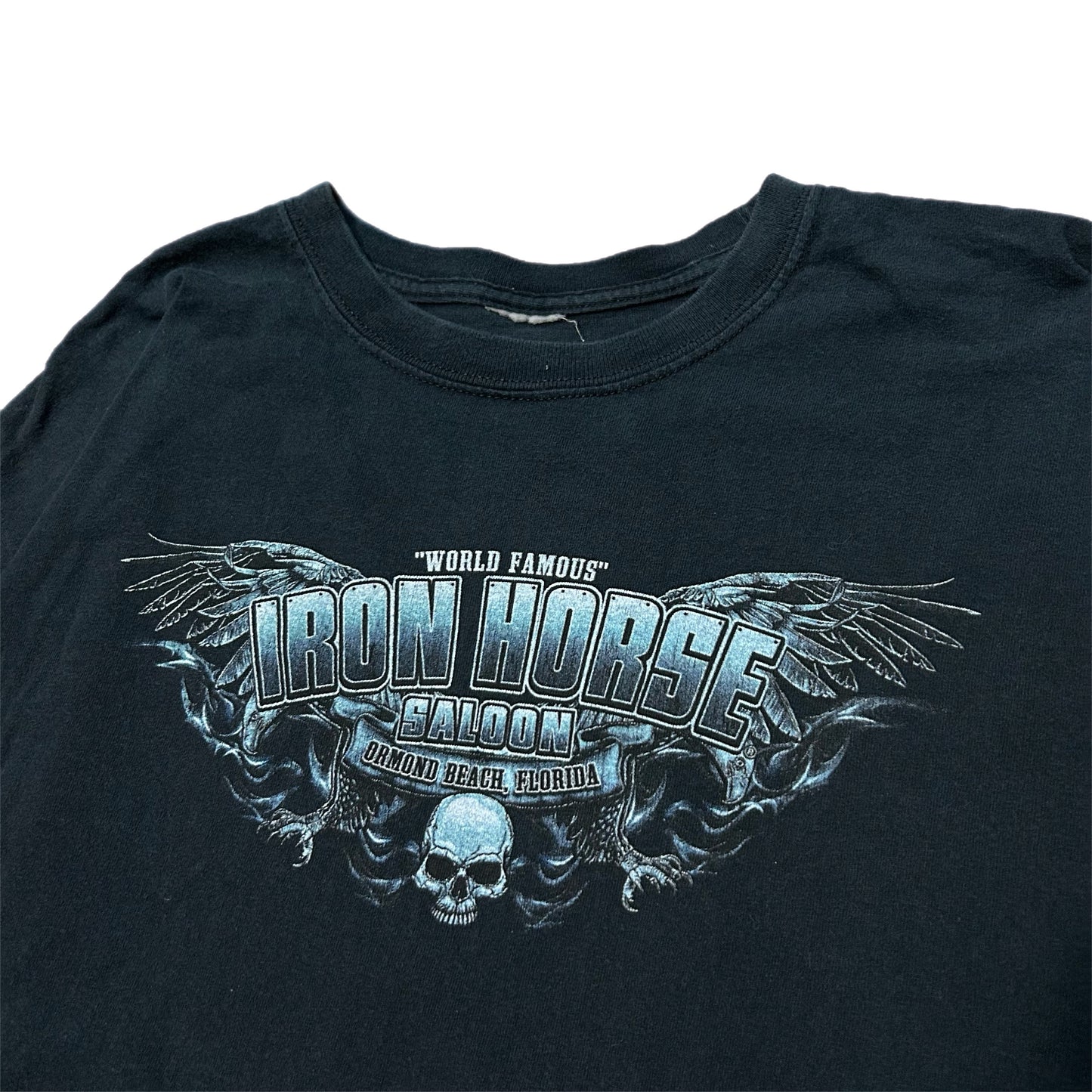 (XXL) Iron Horse Saloon Florida 'Trouble Rides A Fast Horse' Longsleeve