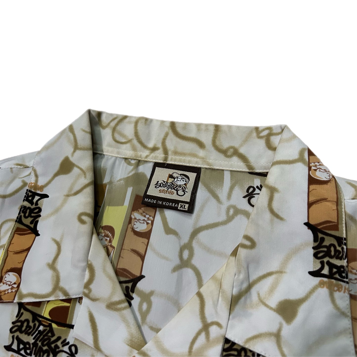 (XL) Y2K Southpole Denim AOP Button-Up