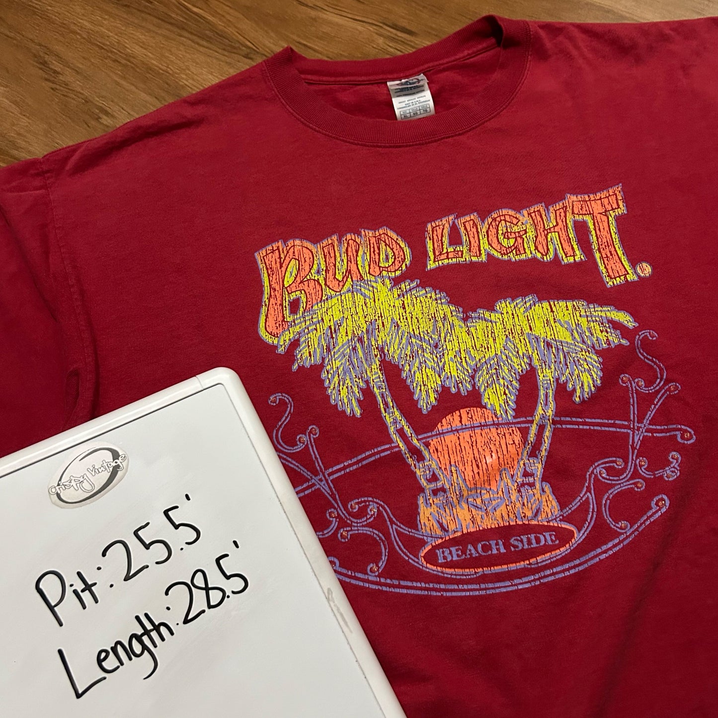 (XL) Vintage 2000s Bud Light Beach Side Graphic T-Shirt