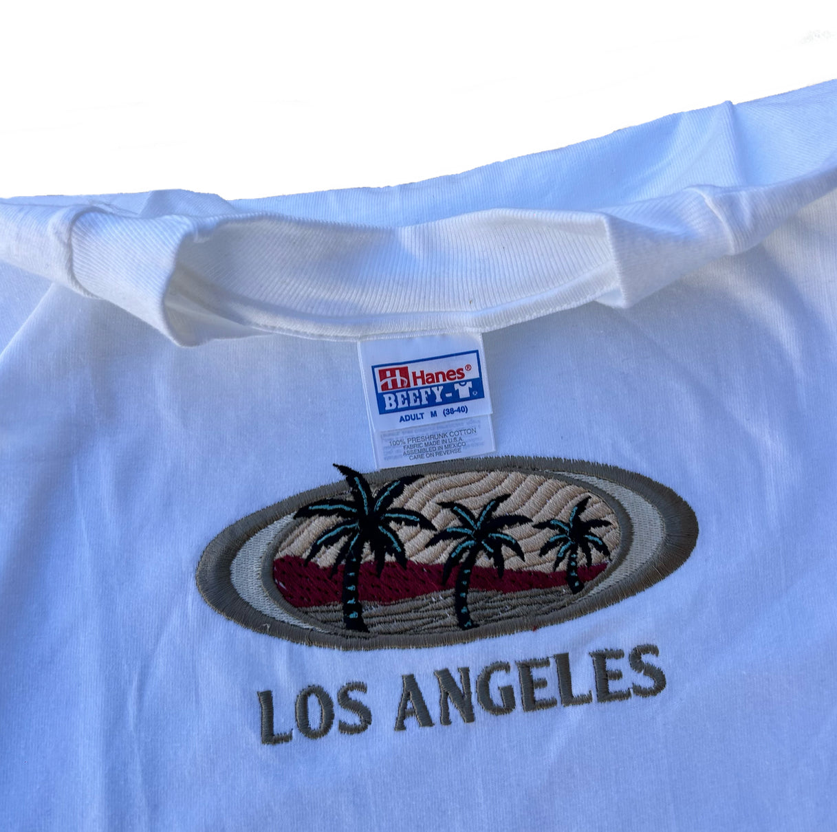 (M) 90s Los Angeles Embroidery Shirt