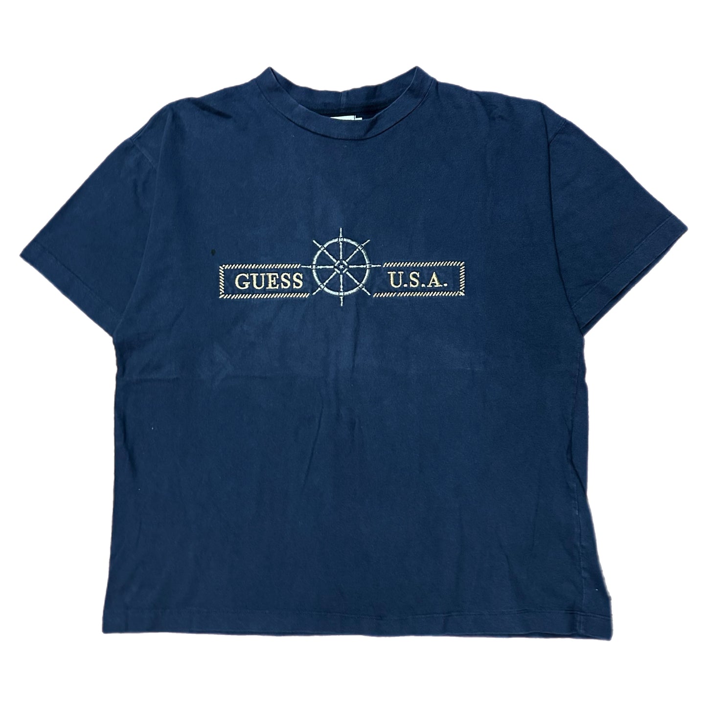 (M) Vintage Guess U.S.A. George Marciano Navy Shirt