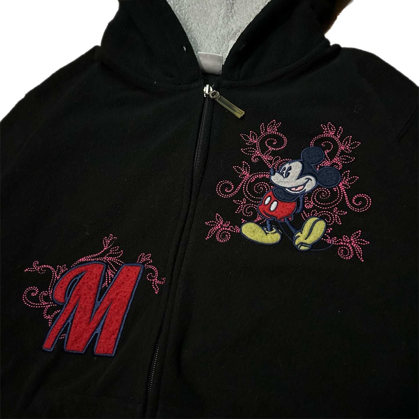 (XL) Vintage Mickey Mouse Disney Zip-Up Fleece
