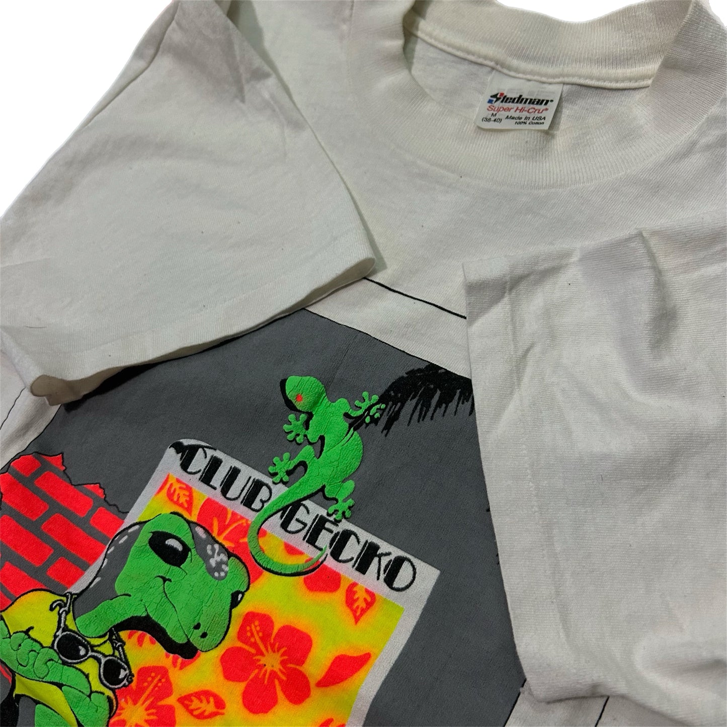 (M) 90s Single Stitch Club Gecko Shirt