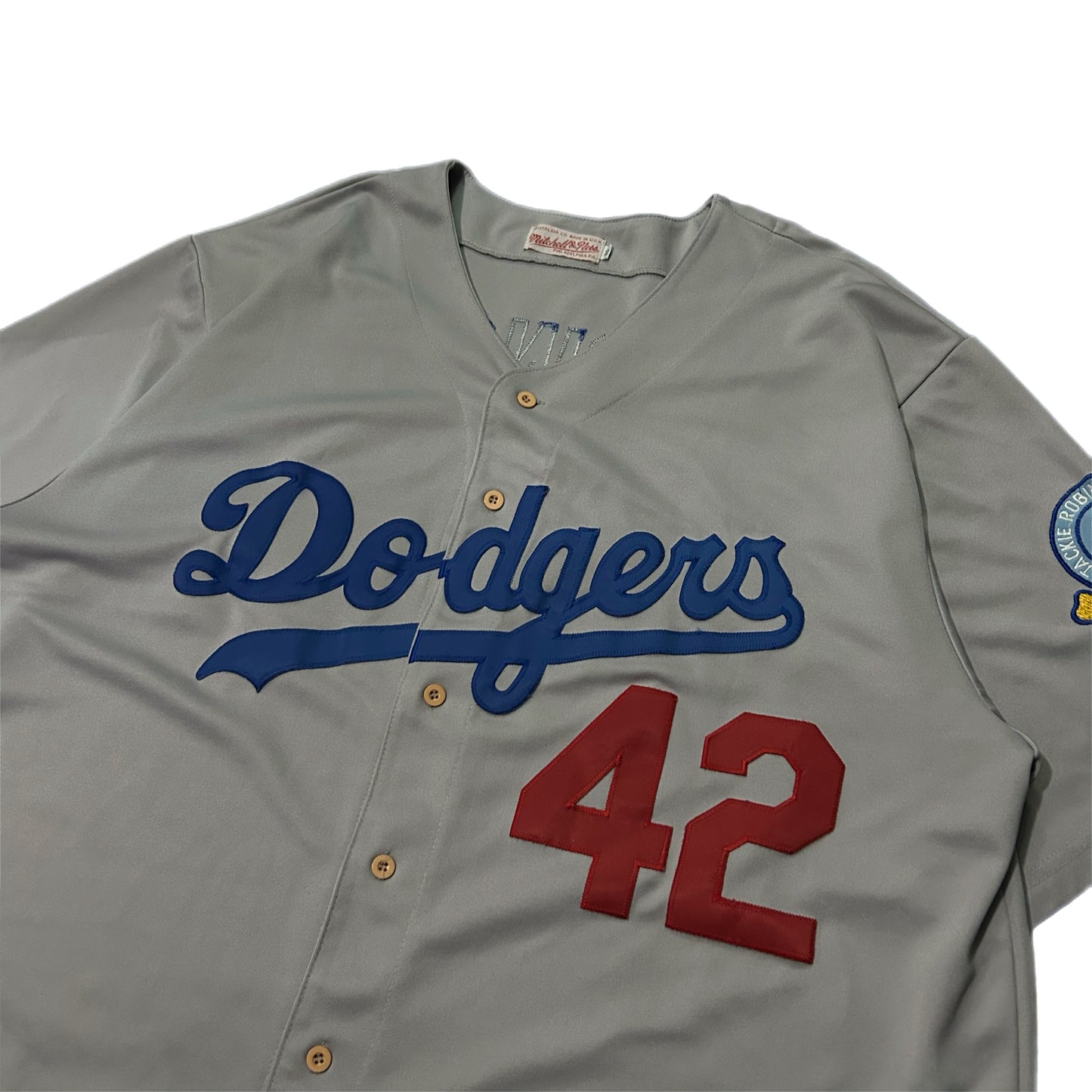 (XXL) Mitchell & Ness Los Angeles Dodgers Jackie Robinson Jersey