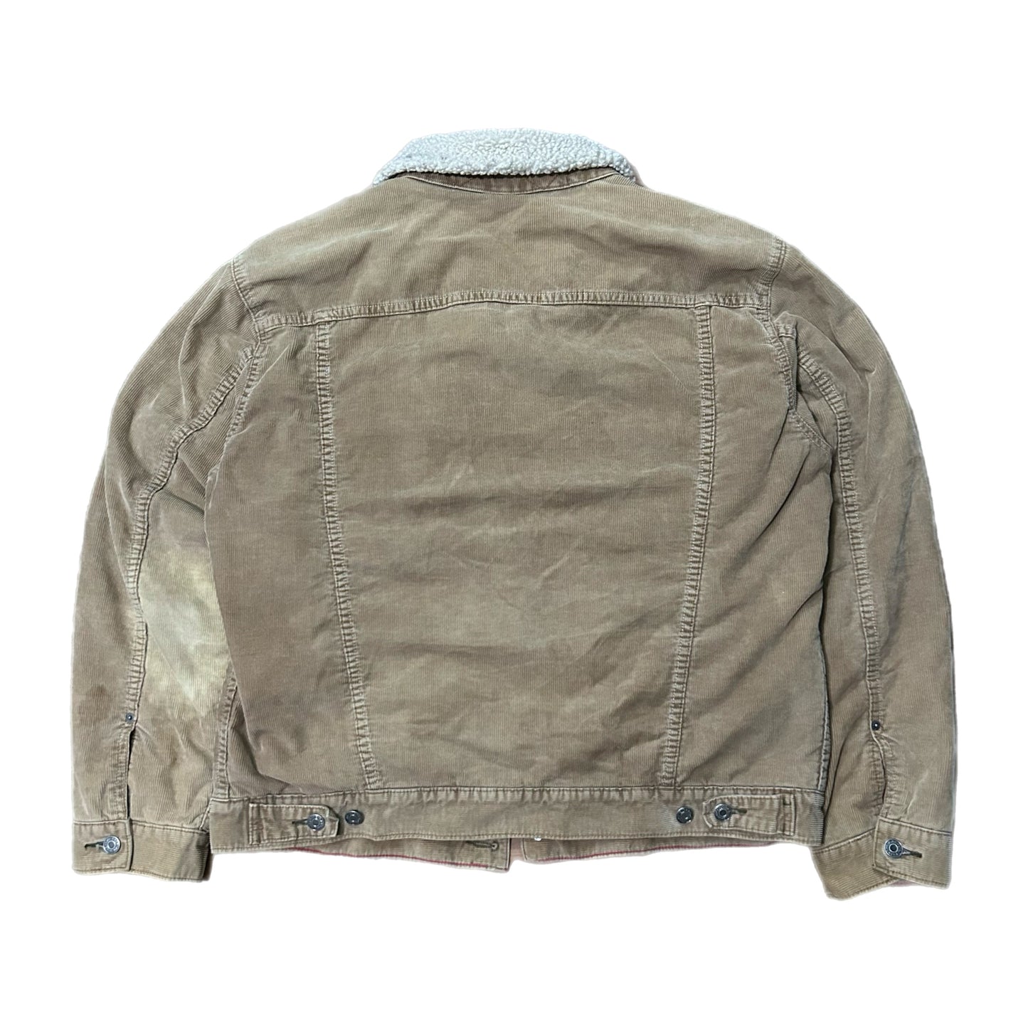 (L) Y2K GAP Corduroy Sherpa Denim Jacket