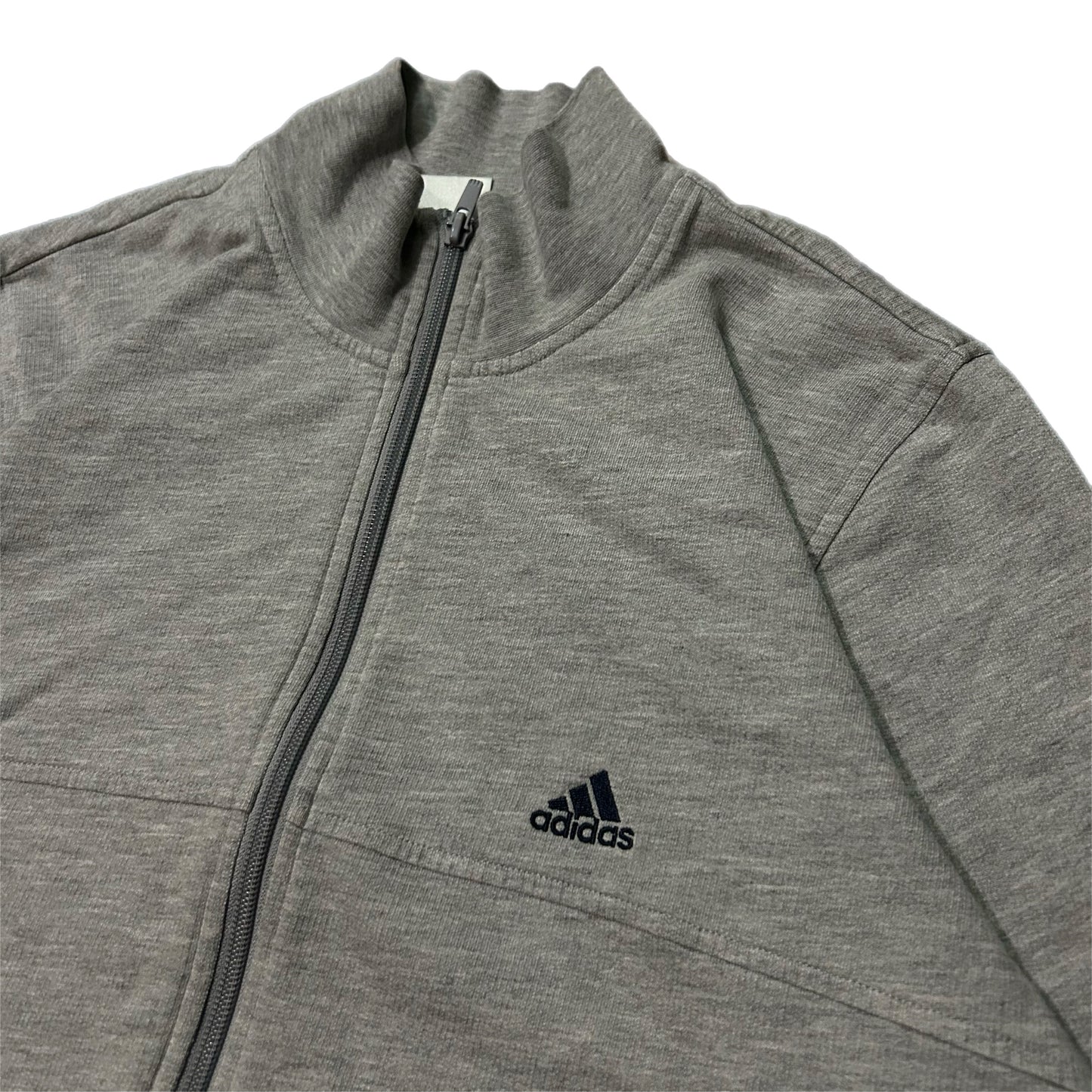(M) Y2K Adidas Sample Grey Zip-Up