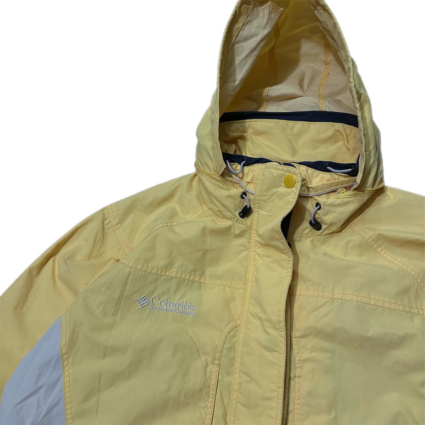 (Woman XL) Vintage Columbia Sportswear Yellow Windbreaker