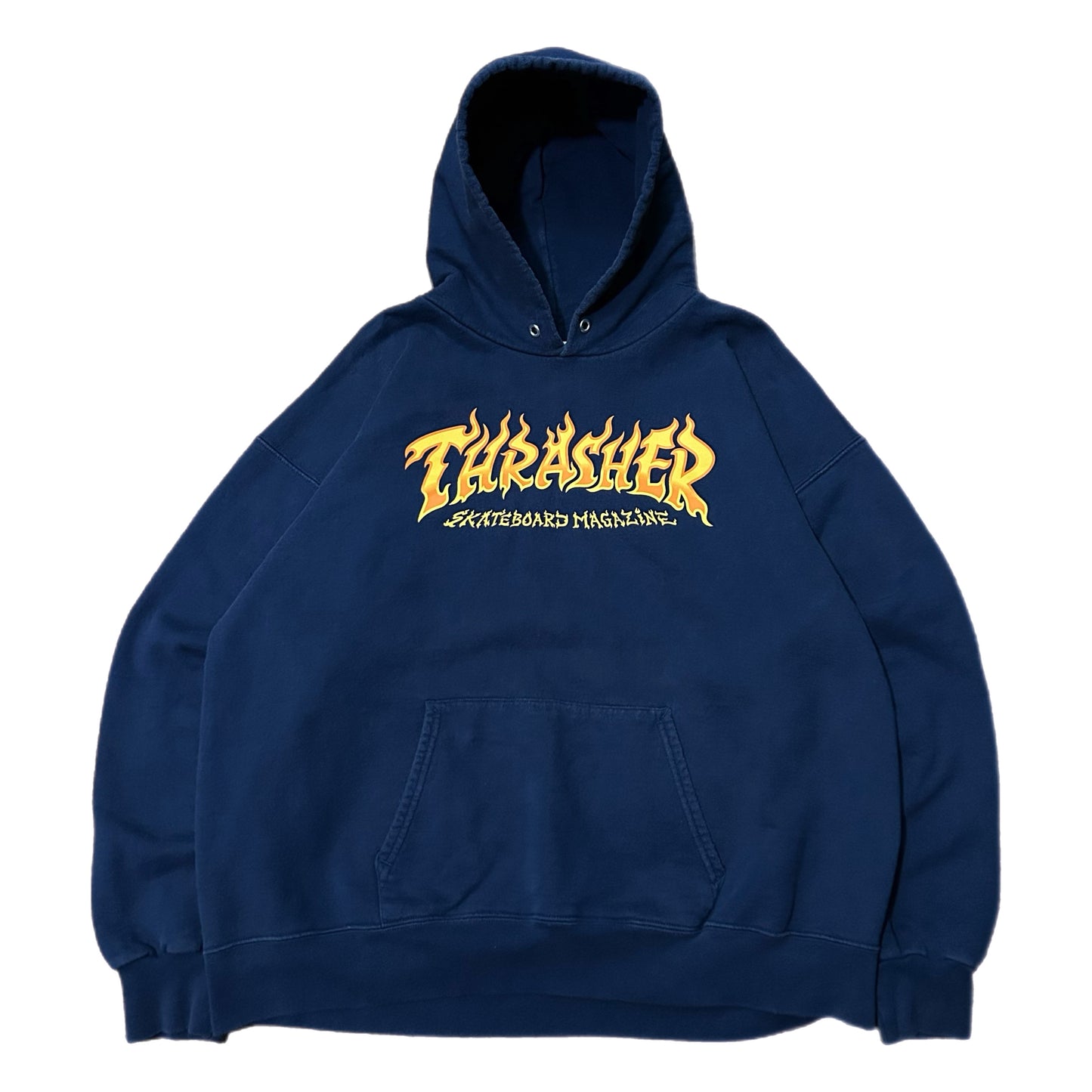 (L) Y2K Thrasher Skateboarding Magazine Flame Hoodie