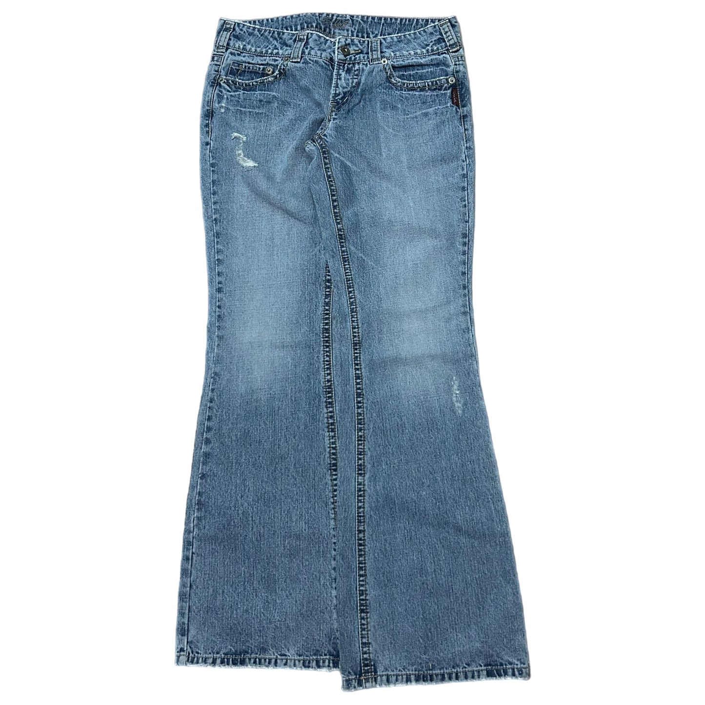(32) Y2K Silver Jeans Flare Denim