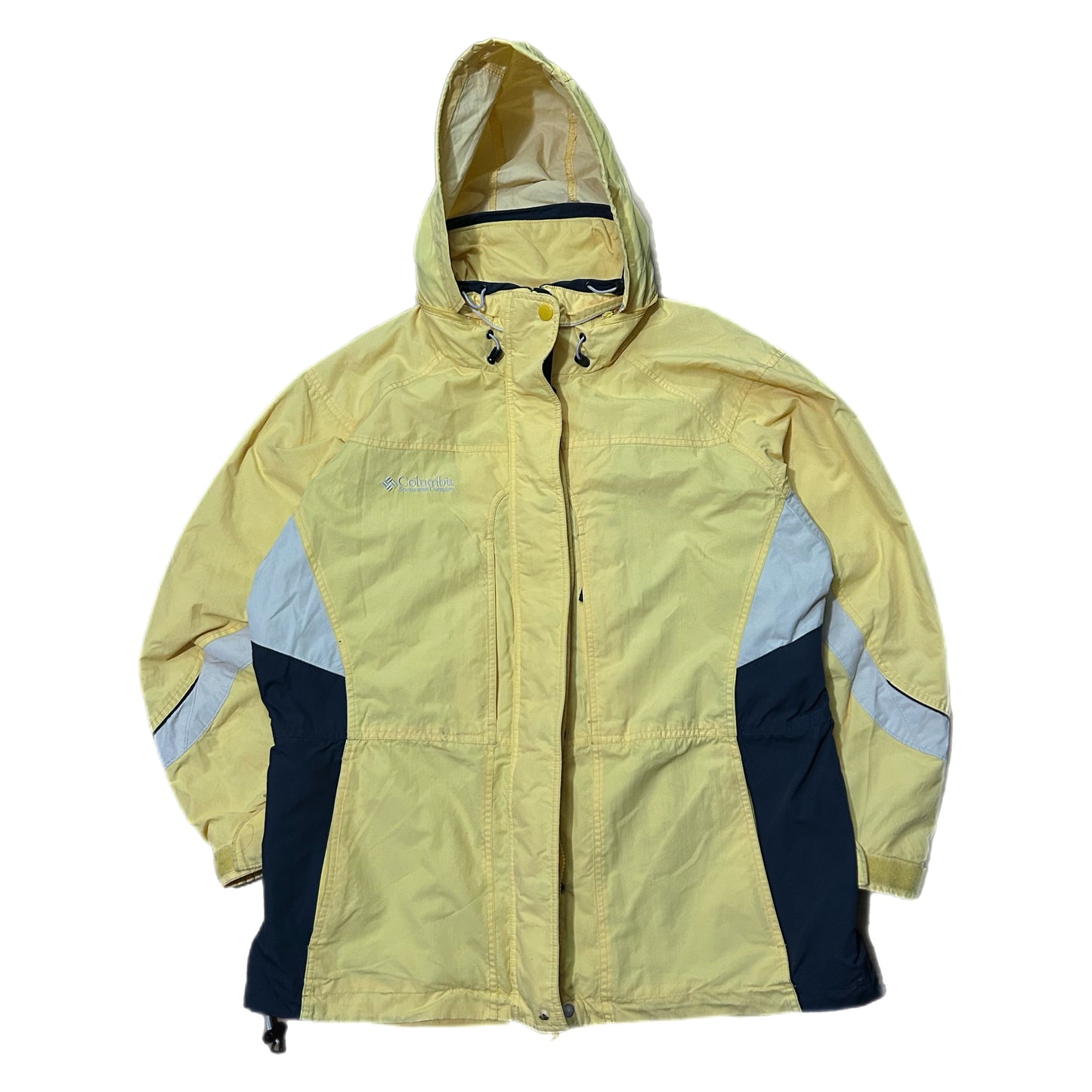 (Woman XL) Vintage Columbia Sportswear Yellow Windbreaker