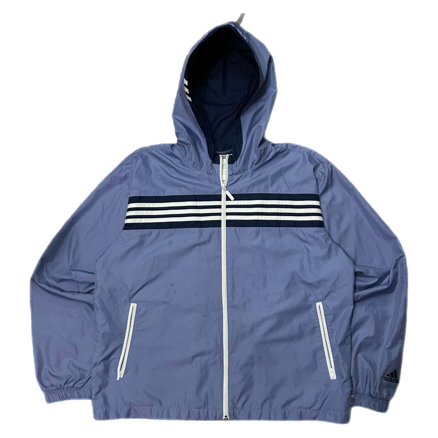 (XL) Vintage Women Adidas 3 Stripes Windbreaker