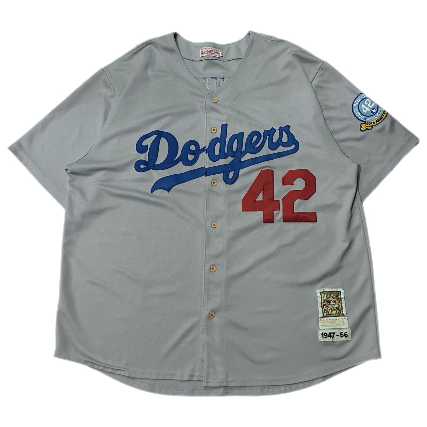 (XXL) Mitchell & Ness Los Angeles Dodgers Jackie Robinson Jersey