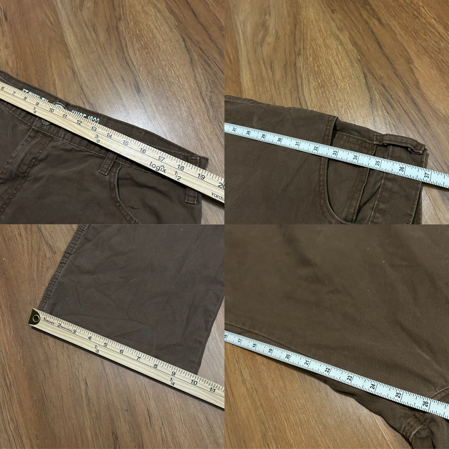 (33) Y2K Dickies Relaxed Brown Carpenter Pants