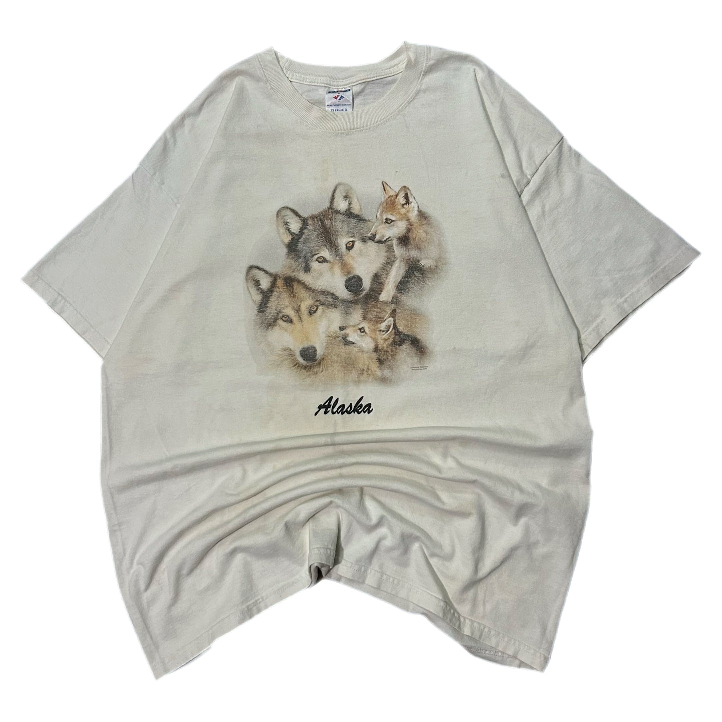 (XXL) Vintage Alaska Huskies Cream Shirt