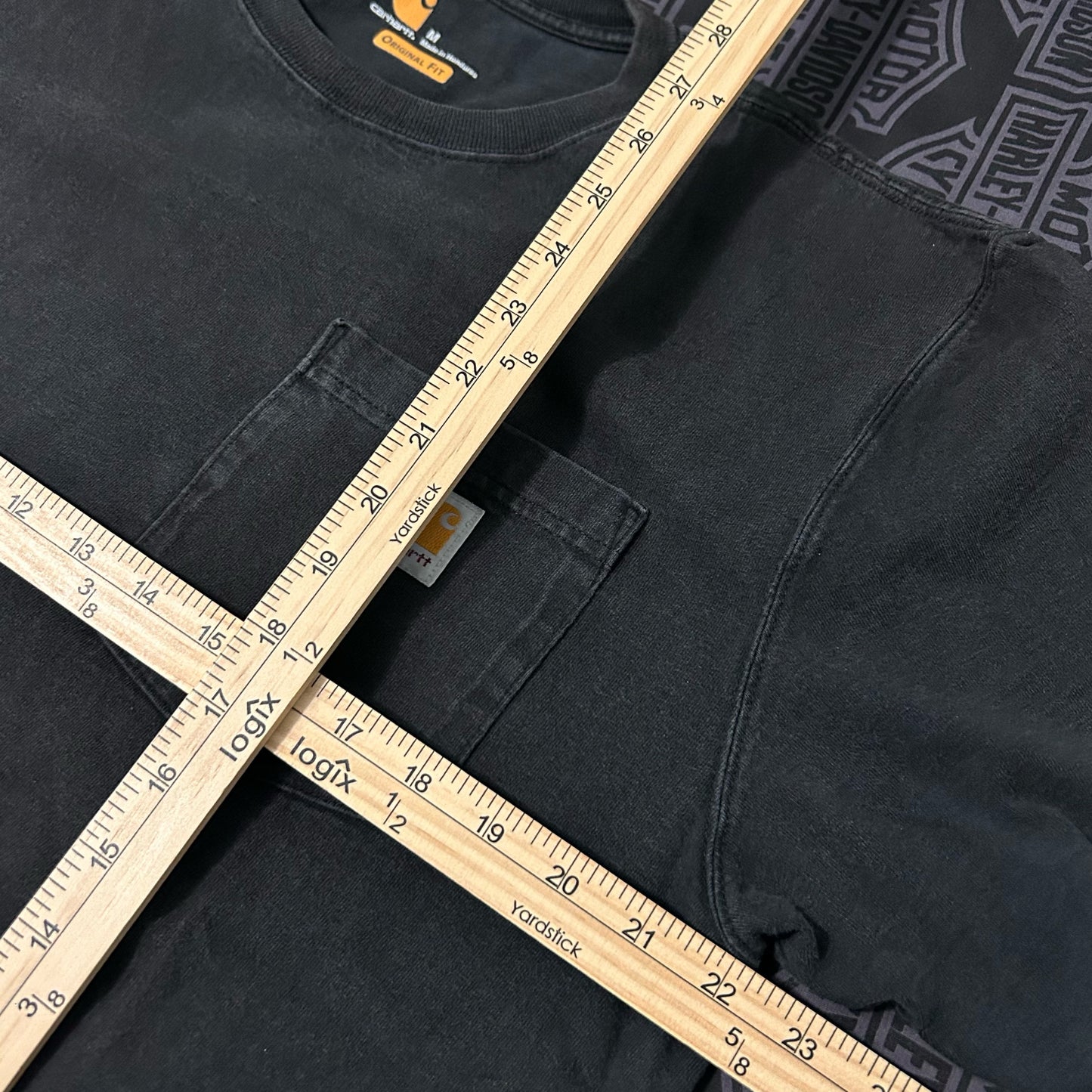 (M) Carhartt Workwear Pocket T-Shirt Faded Black
