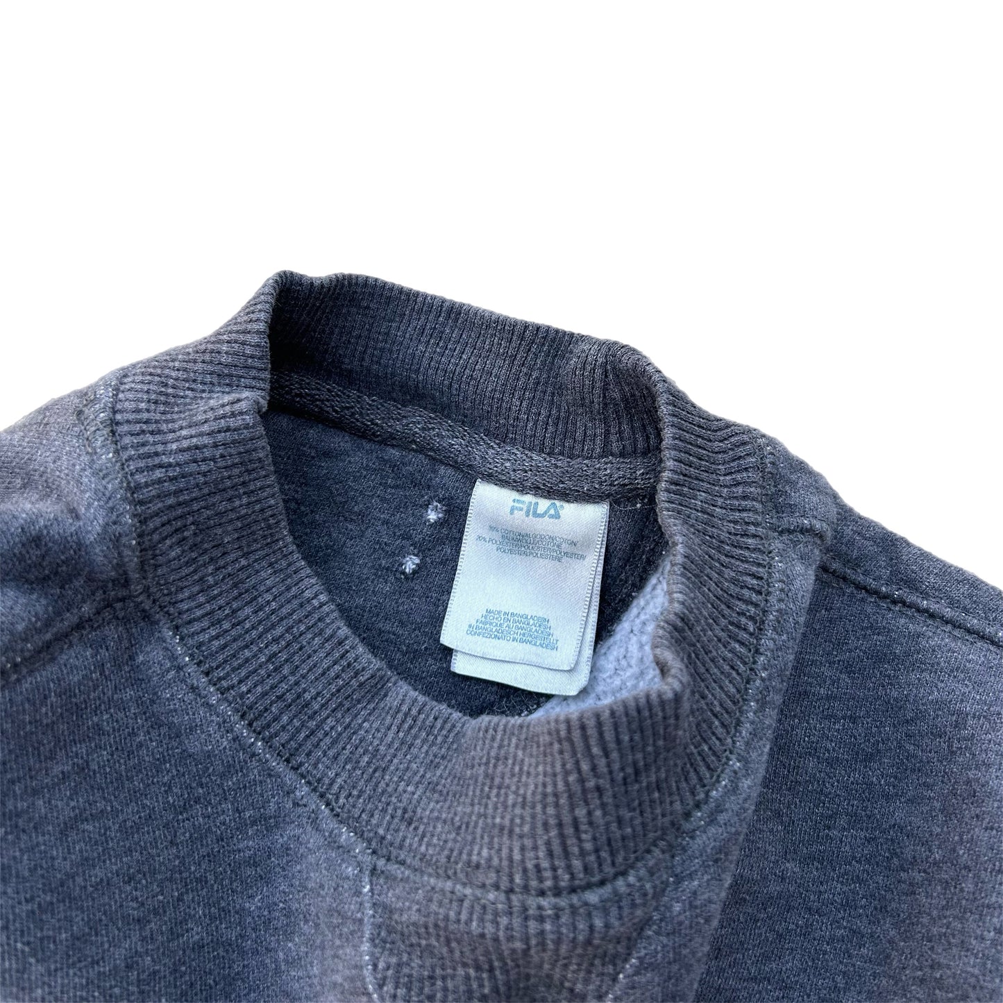 (M) Y2K FILA Gray Crewneck