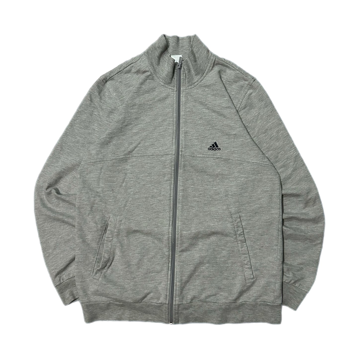 (M) Y2K Adidas Sample Grey Zip-Up