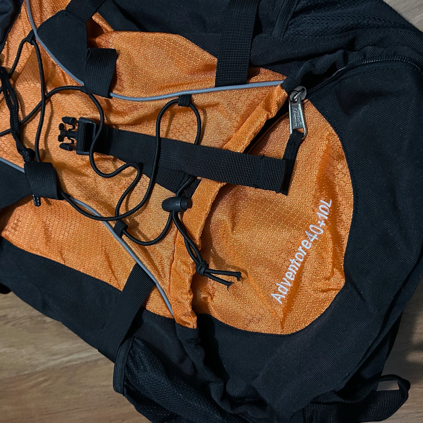 (OS) The North Face Adventore 40+10L Orange Hiking Back Pack