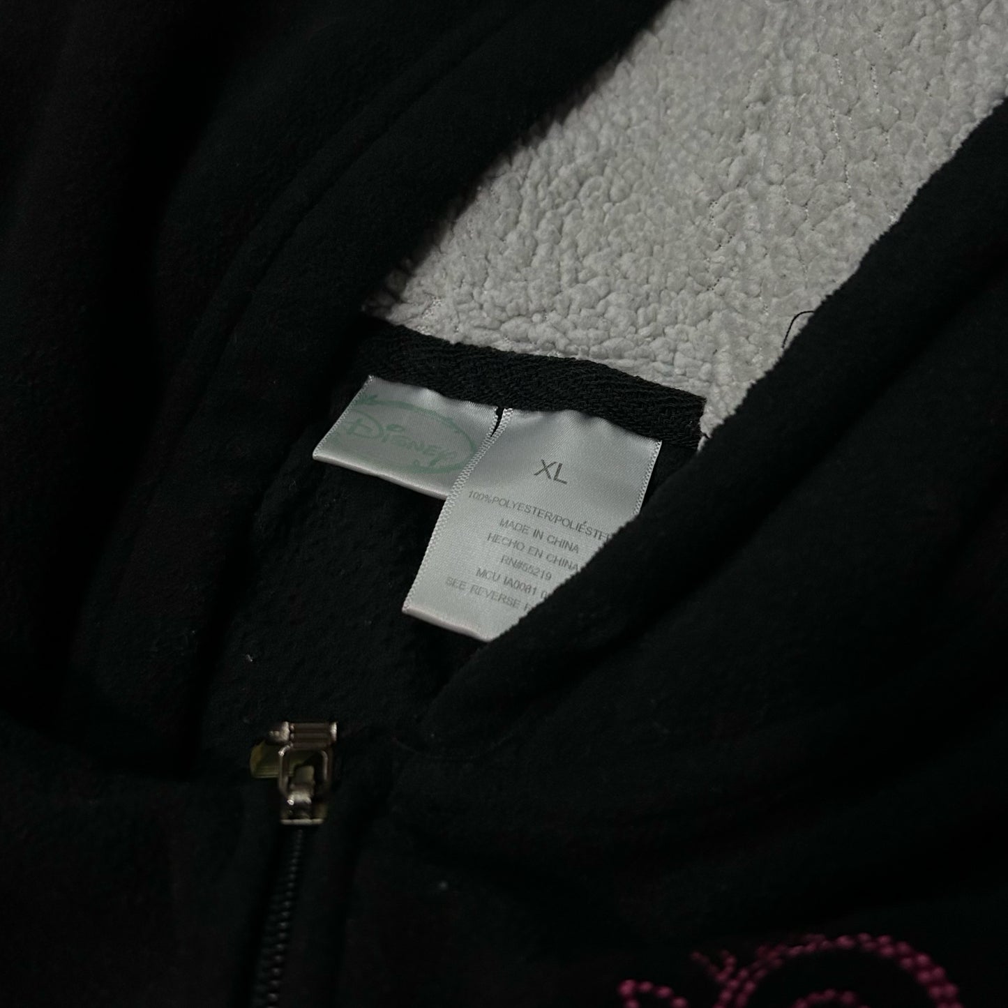 (XL) Vintage Mickey Mouse Disney Zip-Up Fleece