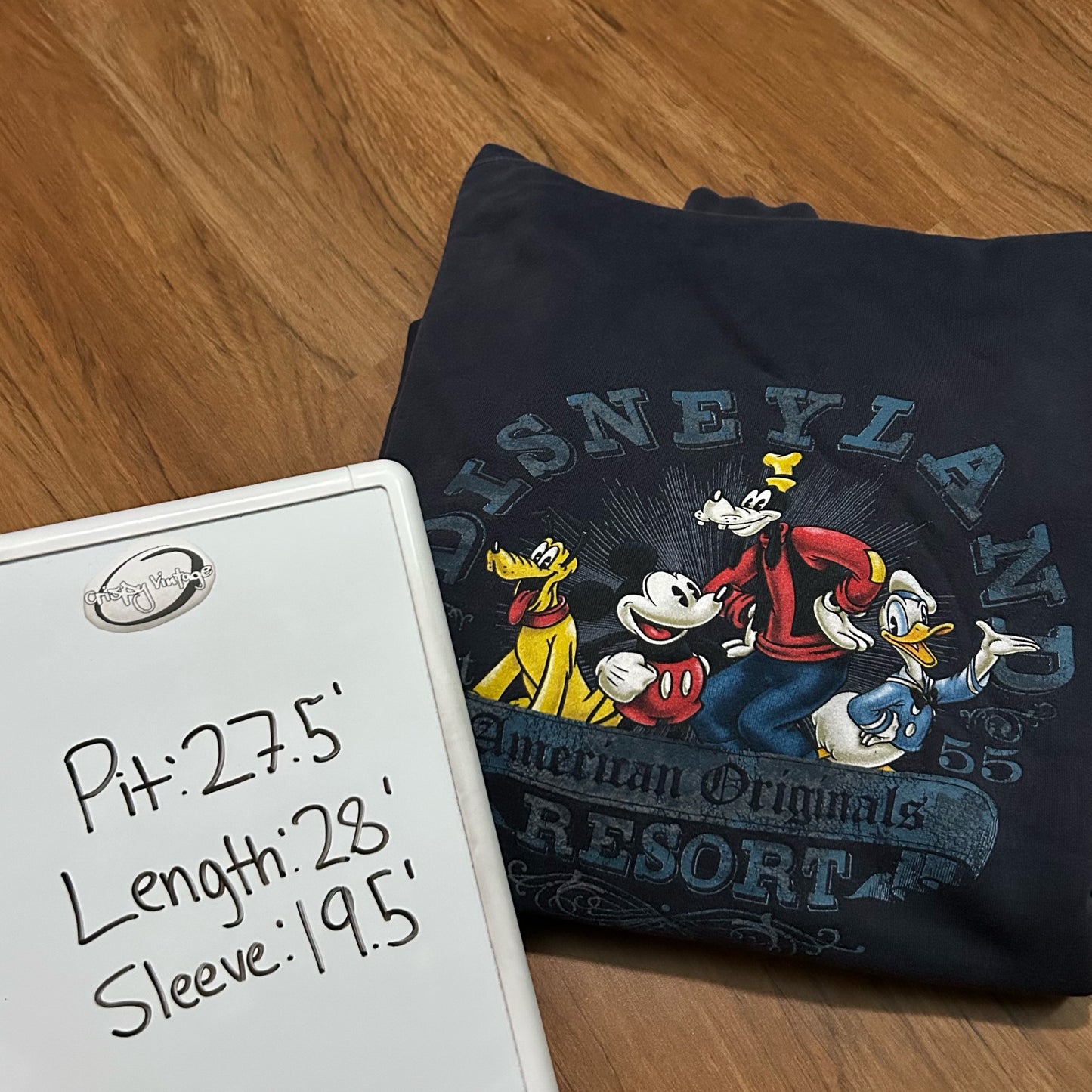 (XXL) Vintage Mickey Disneyland Resort Mickey & Friends American Originals Full Zip Hoodie