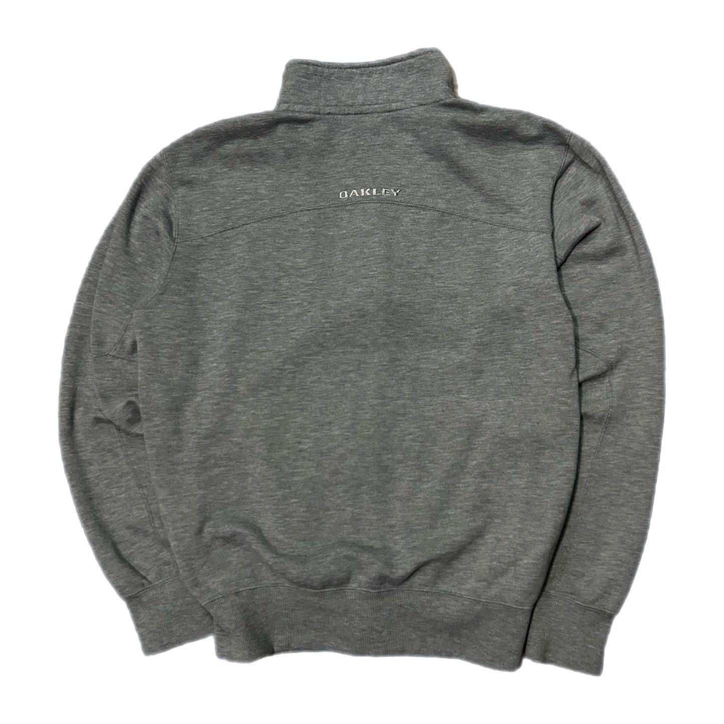 (S) Y2K Oakley Grey Zip-Up