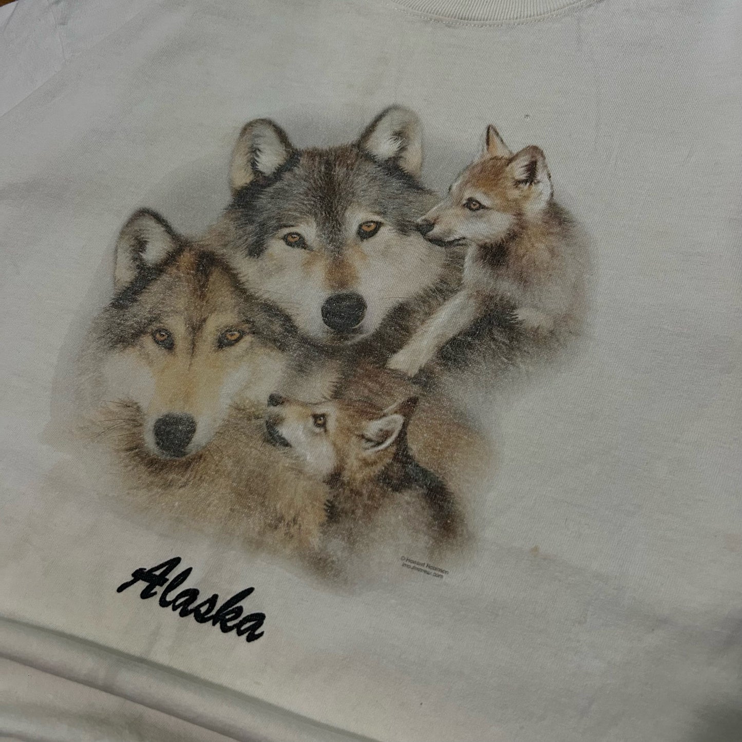 (XXL) Vintage Alaska Huskies Cream Shirt
