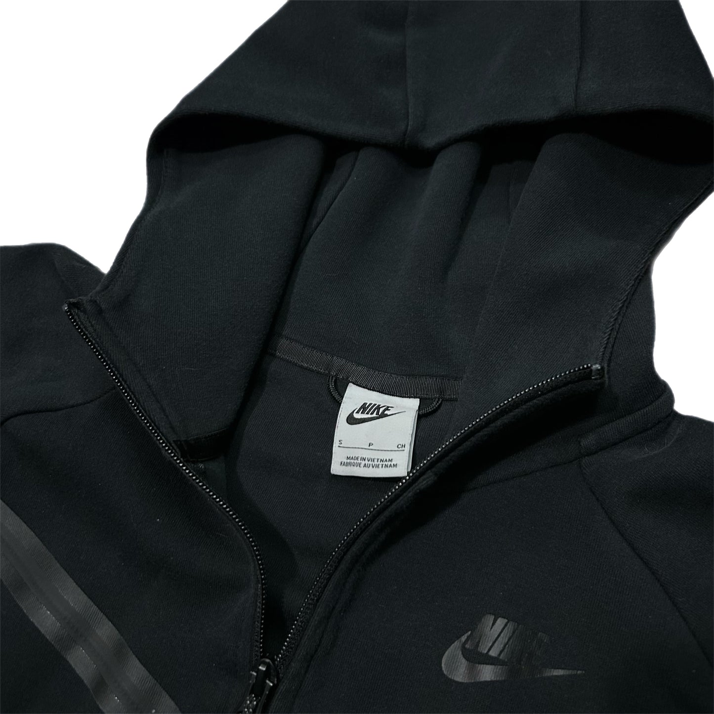 (S) Nike Black Tech Zip-Up Hoodie