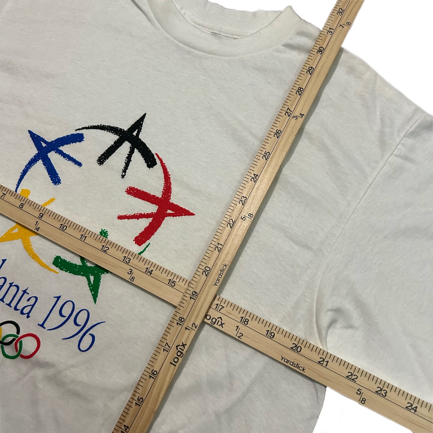 (XL) Vintage 1996 Atlanta Olympics White T-Shirt
