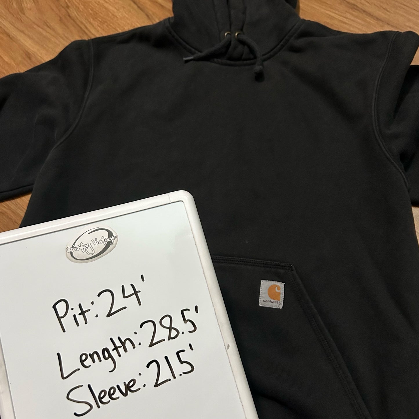 (M) Carhartt Black Pullover Hoodie