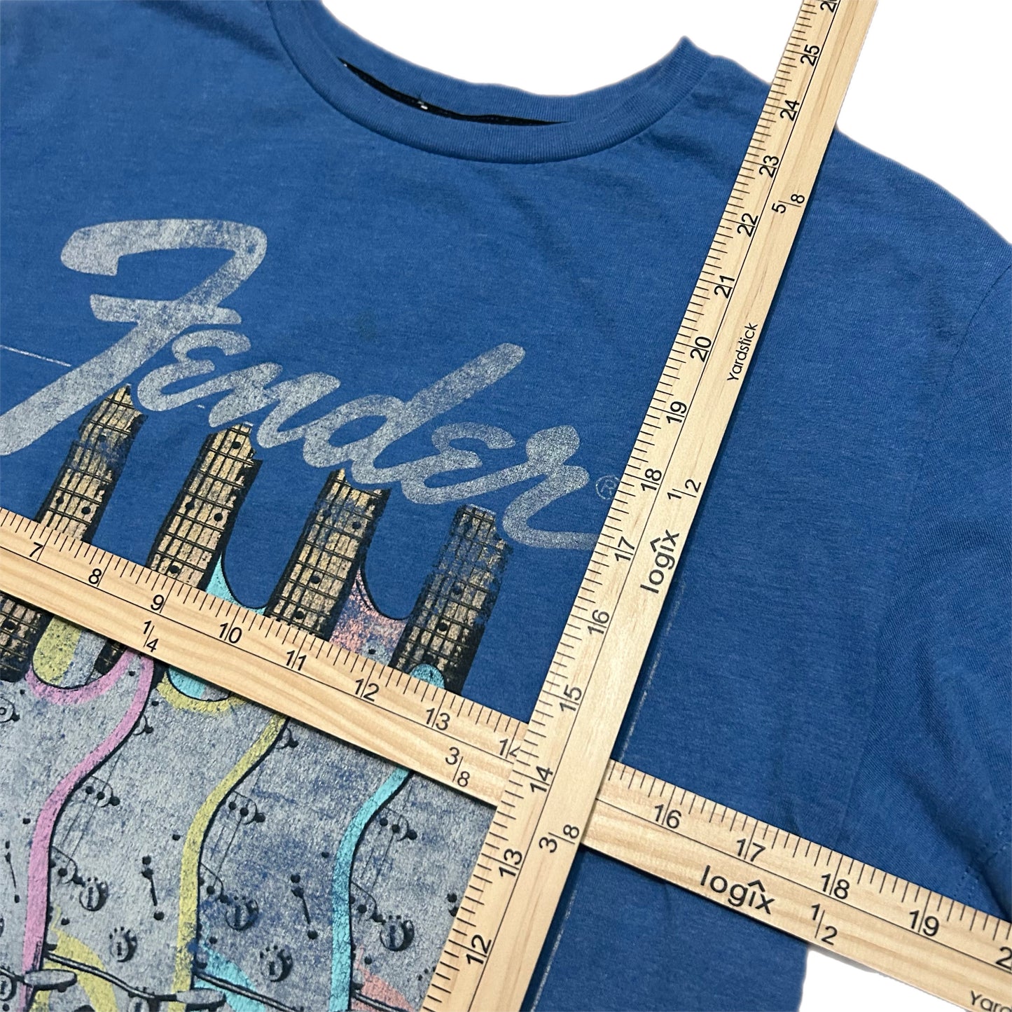 (XL) Fender Guitars Graphic Blue T-Shirt
