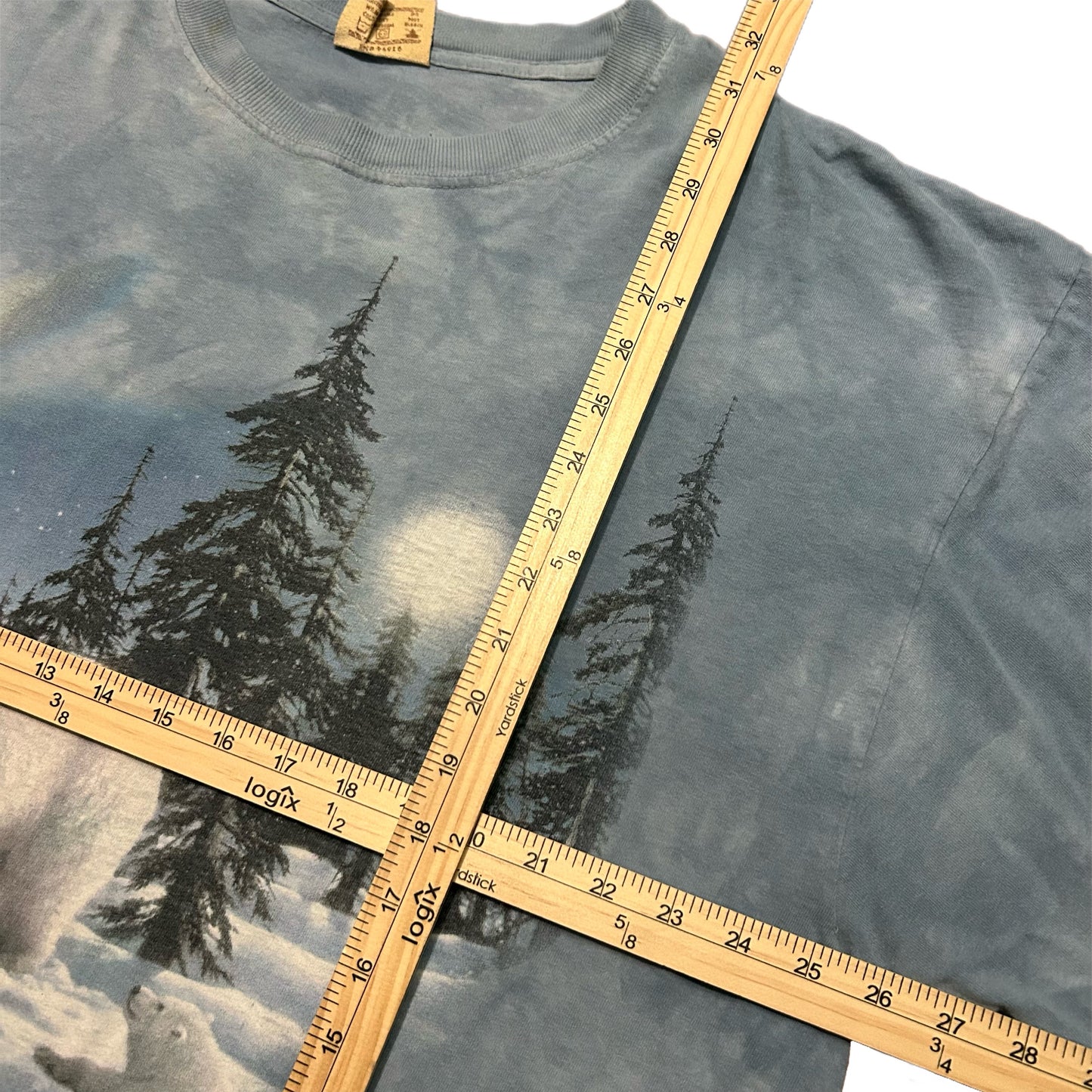 (XXL) 1999 Polar Bear Arctic Snow Forest AOP T-Shirt