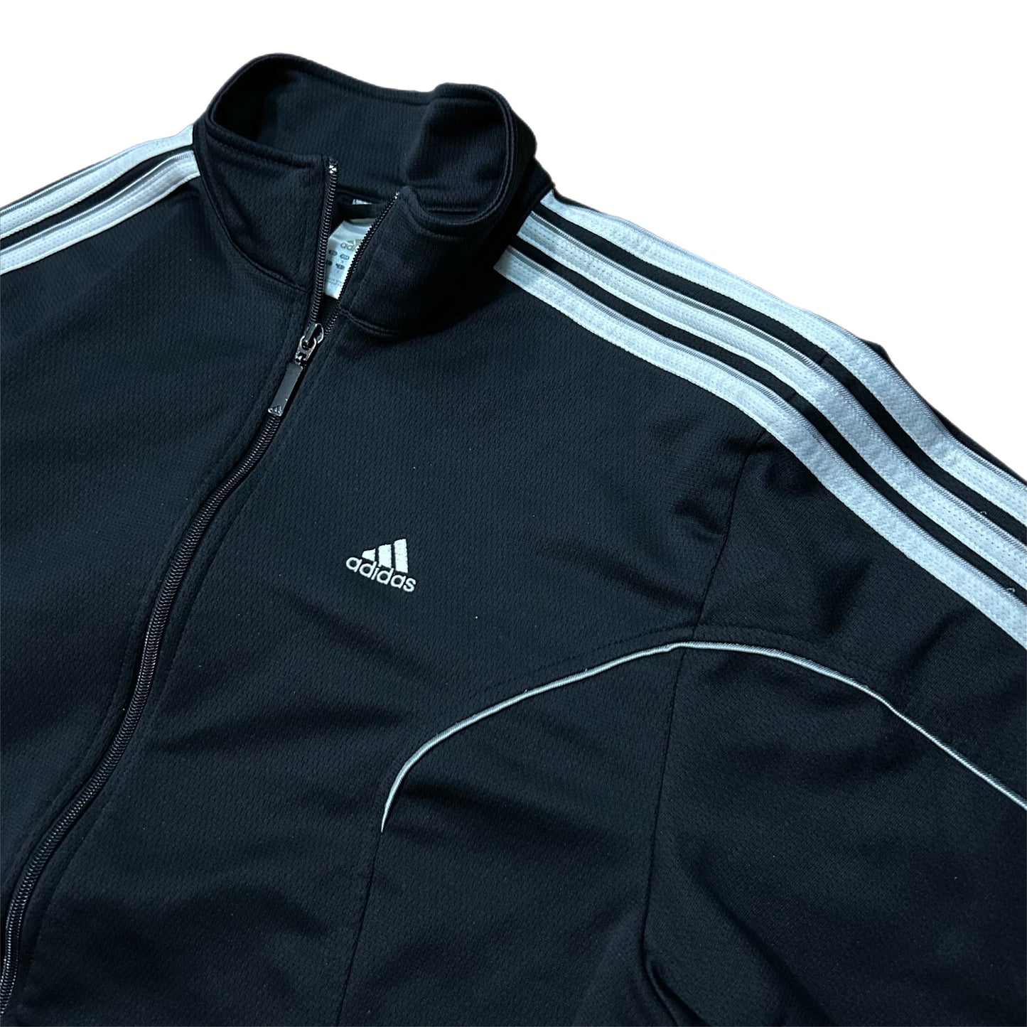 (S) Y2K Adidas Black Track Jacket