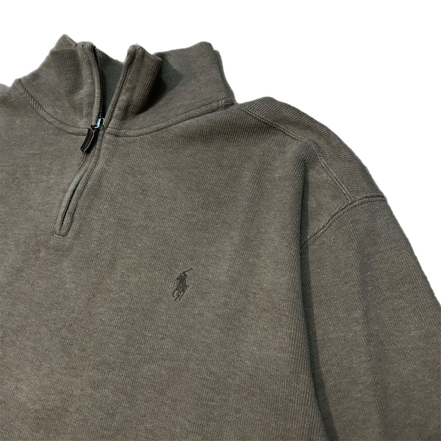 (XXL) Vintage Ralph Lauren Polo Brown Quarter-Zip