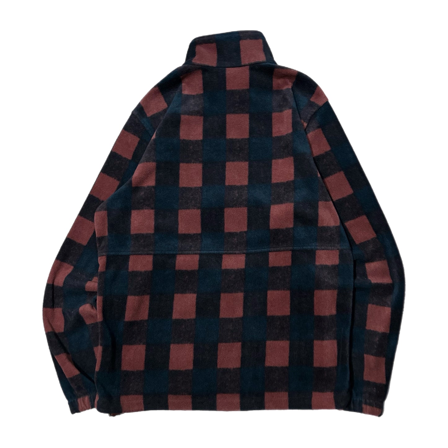 (M) Columbia Fleece Red Flannel Plaid Zip-Up