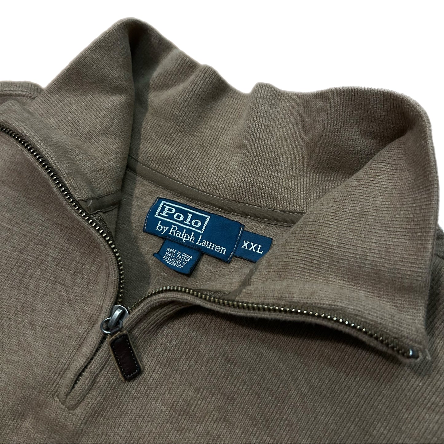 (XXL) Vintage Ralph Lauren Polo Brown Quarter-Zip