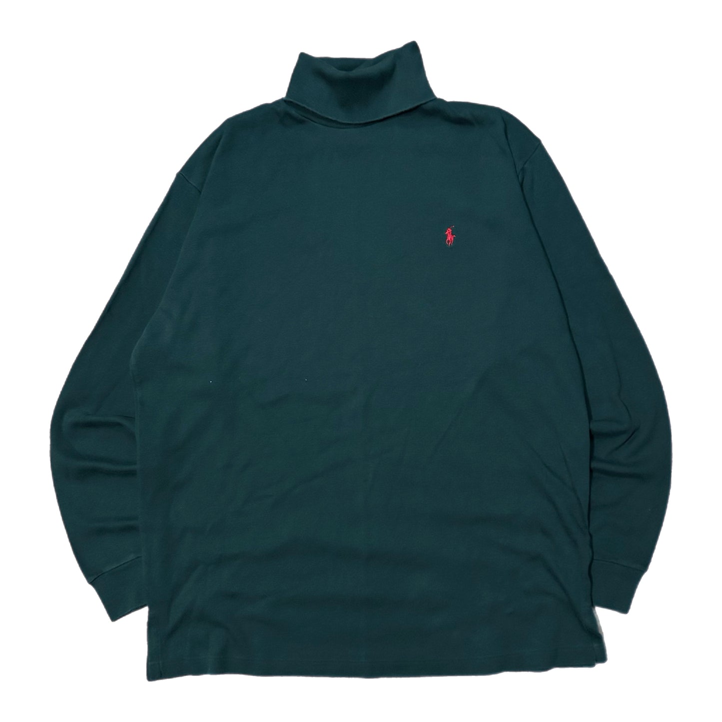 (L) Vintage Ralph Lauren Polo Forest Green Turtleneck