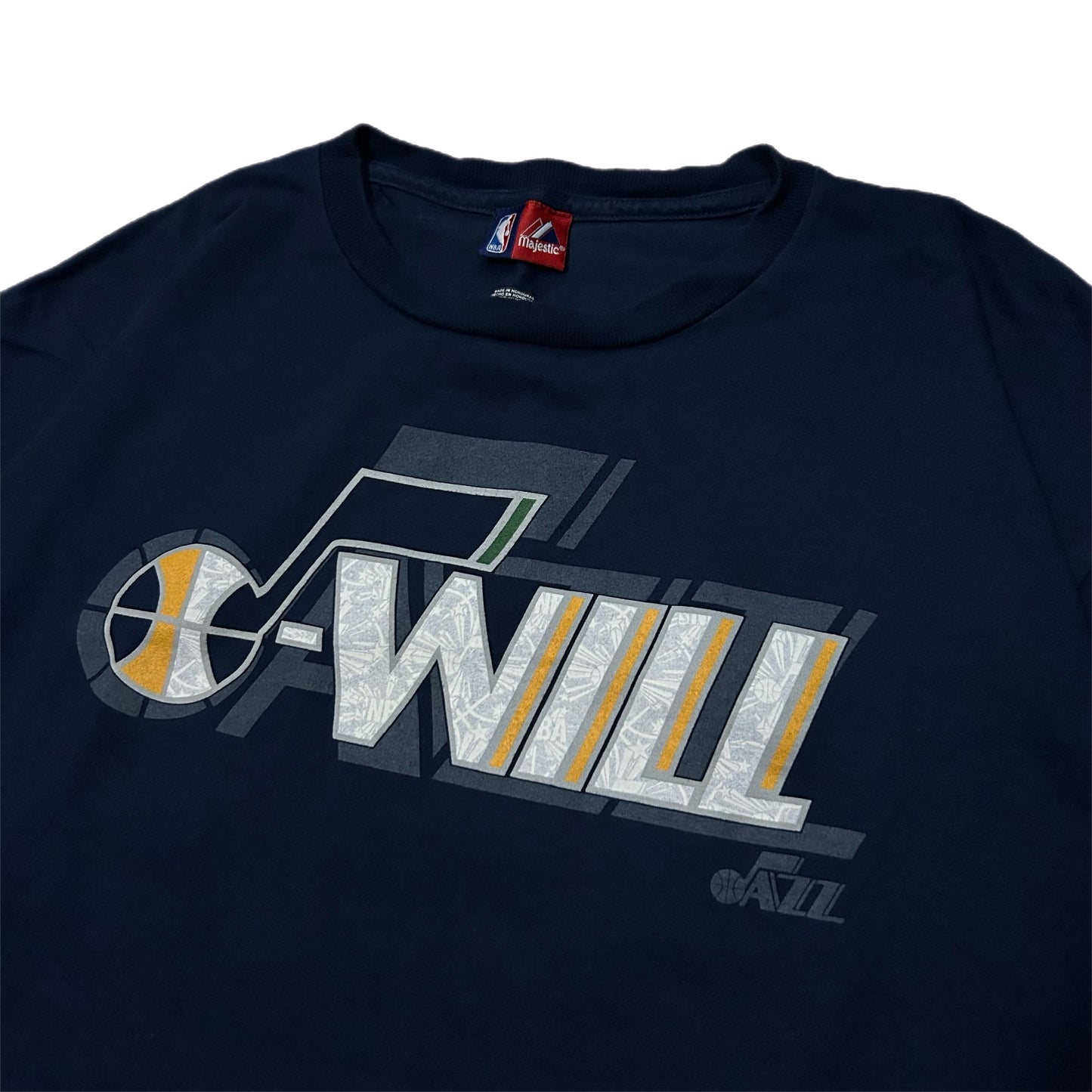 (XL) Y2K NBA Utah Jazz Deron Williams Navy Shirt